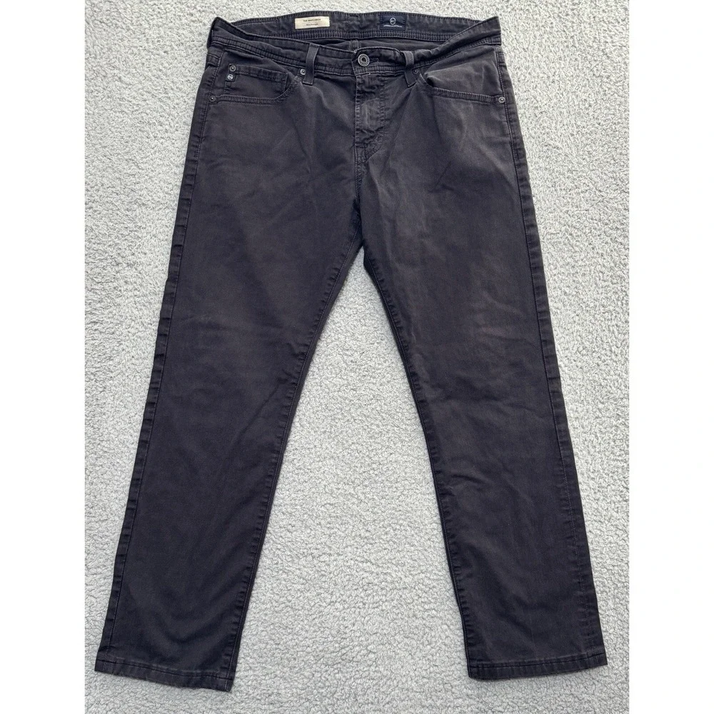 Adriano Goldschmied The Matchbox Slim Straight Black Pants Mens 33x27 Chinos